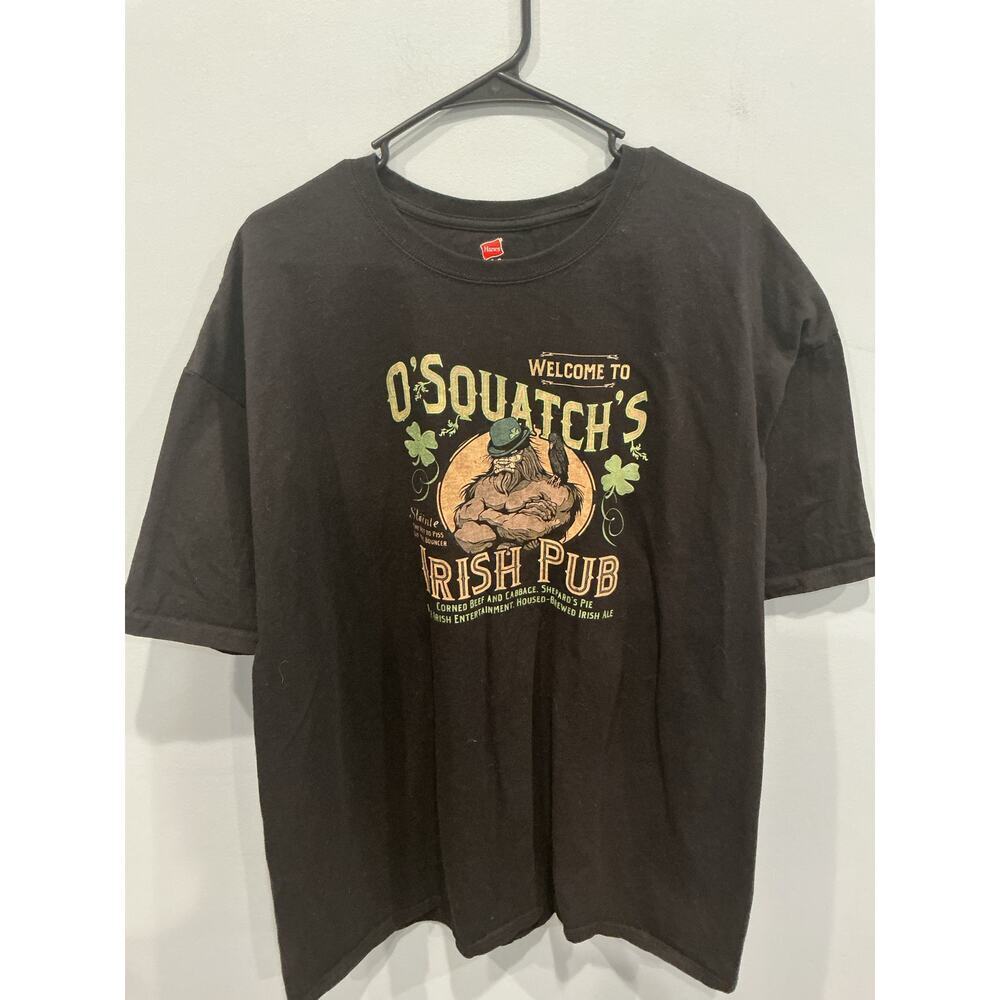 St. Patrick’s Day T-shirt Plus Size 2X Black Saint Paddy's‎ O'Squatchs Irish Pub